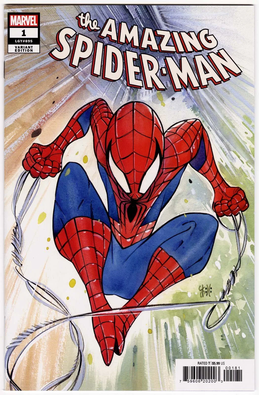 Amazing Spider-Man #1 (2022) Peach Momoko Variant Cover — Stone